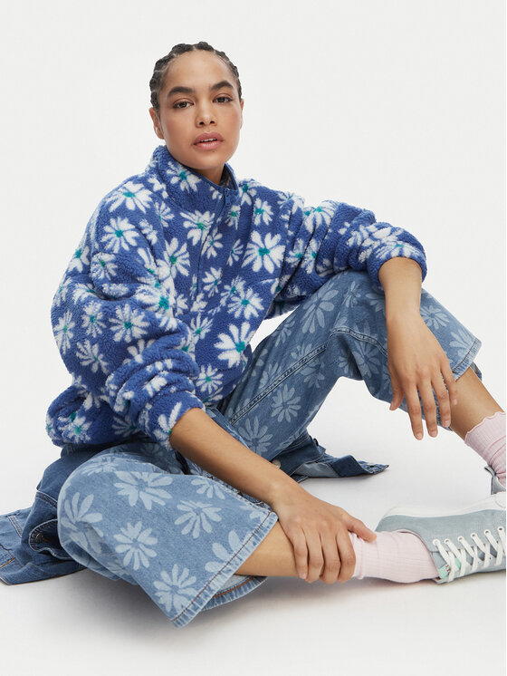 Roxy Roxy Полар Jive Talking Bonded ERJPF03208 Син Oversize