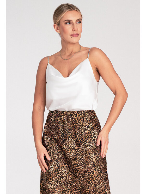 FIGL FIGL Top M1099 Biela Regular Fit