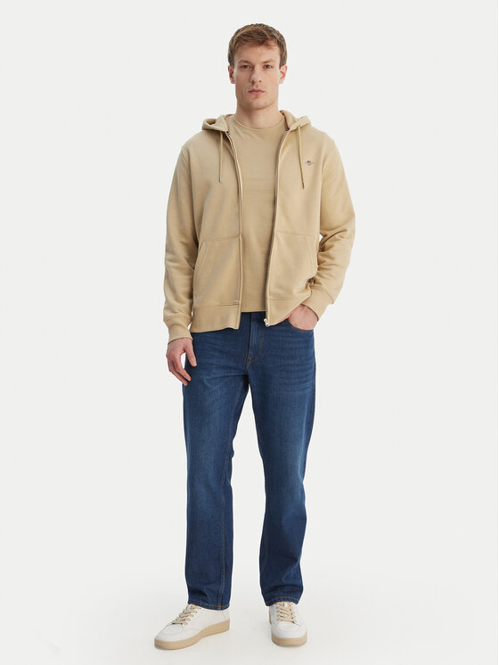 Gant Gant Bluza Shield 2007059 Beżowy Regular Fit