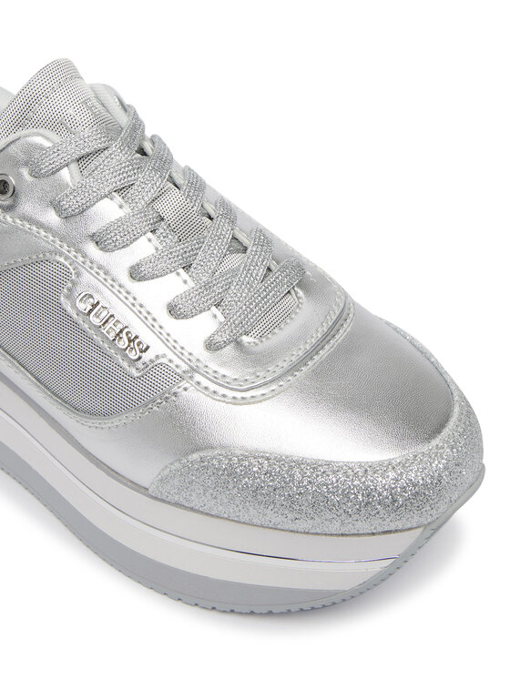 Guess Guess Sneakersy FLJHN3 LEL12 Strieborná