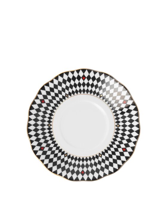 Ćmielów Ćmielów Filiżanka do herbaty Dama Kier Biały