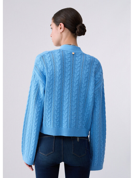 Liu Jo Liu Jo Cardigan WF6091MS05164120 Azzurro chiaro Regular Fit