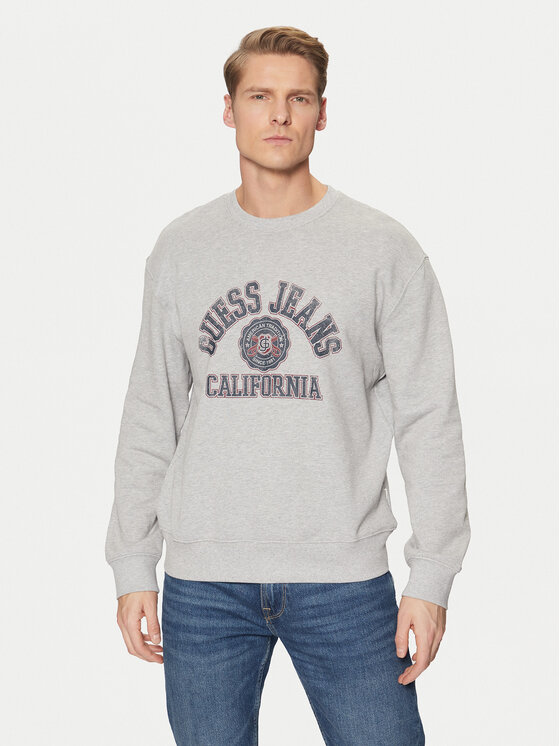 Guess Jeans Guess Jeans Mikina M5RQ40 KCPR1 Šedá Regular Fit