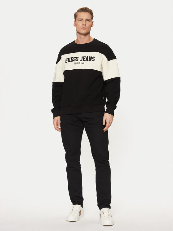 Guess Jeans Guess Jeans Mikina M4BQ39 K9V31 Čierna Classic Fit