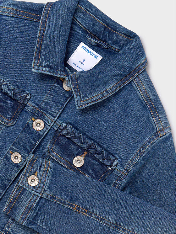 Mayoral Mayoral Jeans jakna 6460 Mornarsko modra Regular Fit