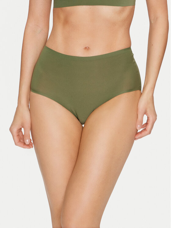 Chantelle Chantelle Mutande classiche a vita alta Soft Stretch C26470 Verde