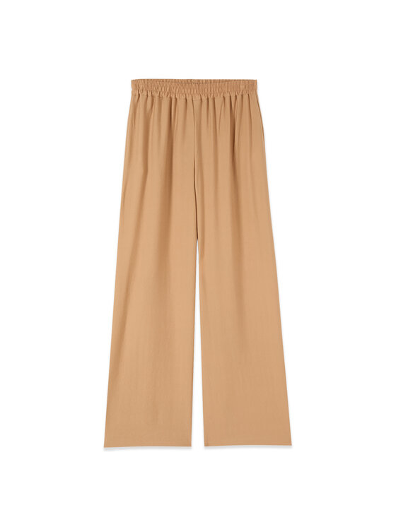Oltre Oltre Pantaloni di tessuto P071J002727N022 Crema Baggy Fit