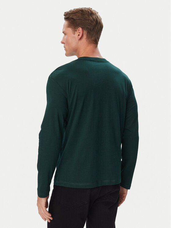 Tommy Hilfiger Tommy Hilfiger Majica dugih rukava UM0UM04014 Zelena Regular Fit