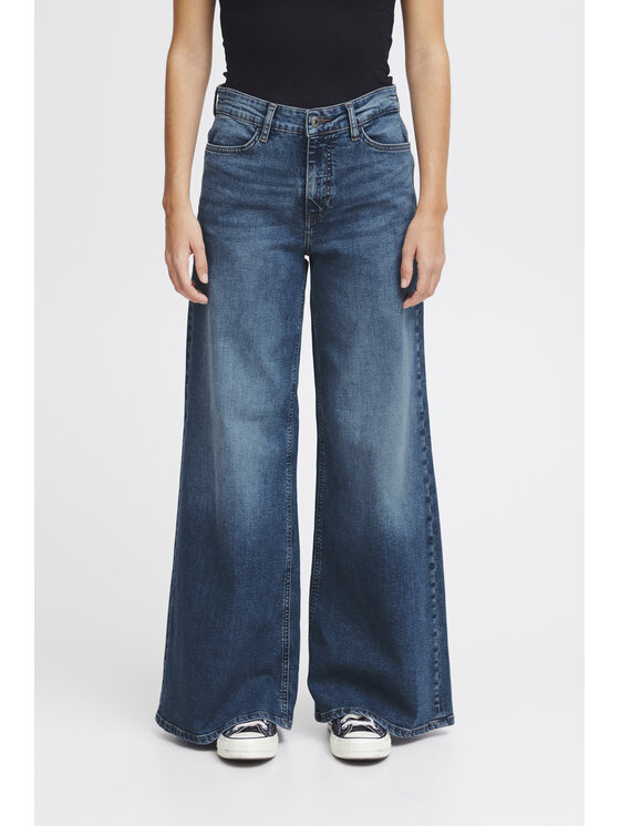 ICHI ICHI Jeans IHTWIGGY WIDE Blu Wide Fit