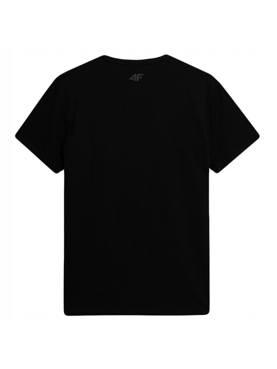 4F 4F T-Shirt TTSHM488 Czarny Comfortable Fit