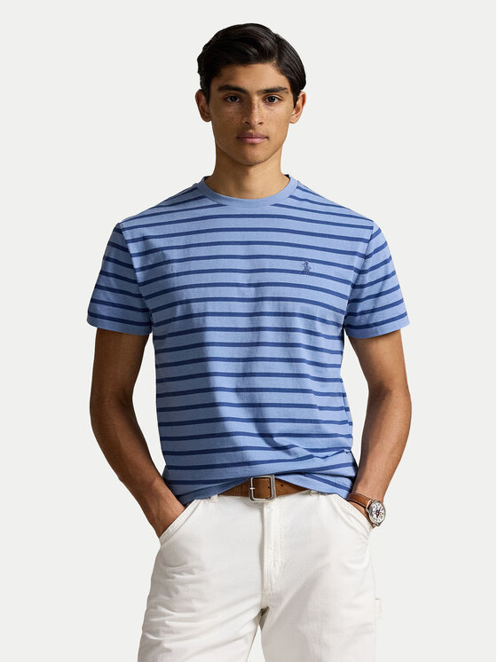 Polo Ralph Lauren Polo Ralph Lauren T-Shirt 710938134009 Modrá Custom Slim Fit