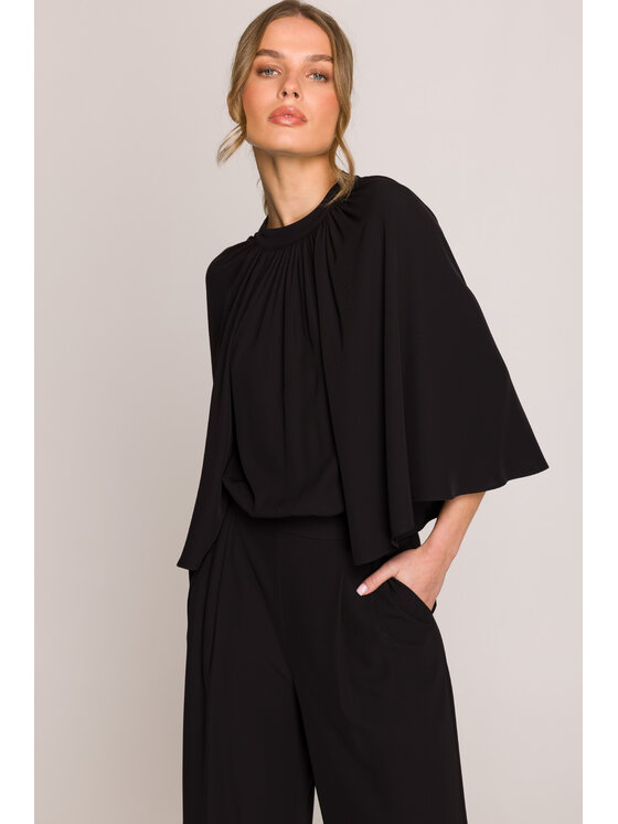 Stylove Stylove Overal S397 Černá Sexy Straight Fit