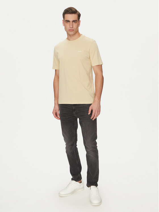 HUGO HUGO T-Shirt Dero222 50466158 Beżowy Regular Fit