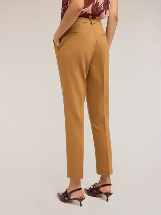 Motivi Motivi Pantaloni di tessuto P069Q004098N012 Marrone Regular Fit