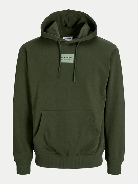 Jack & Jones Jack & Jones Bluza Hakkai 12256841 Zielony Relaxed Fit