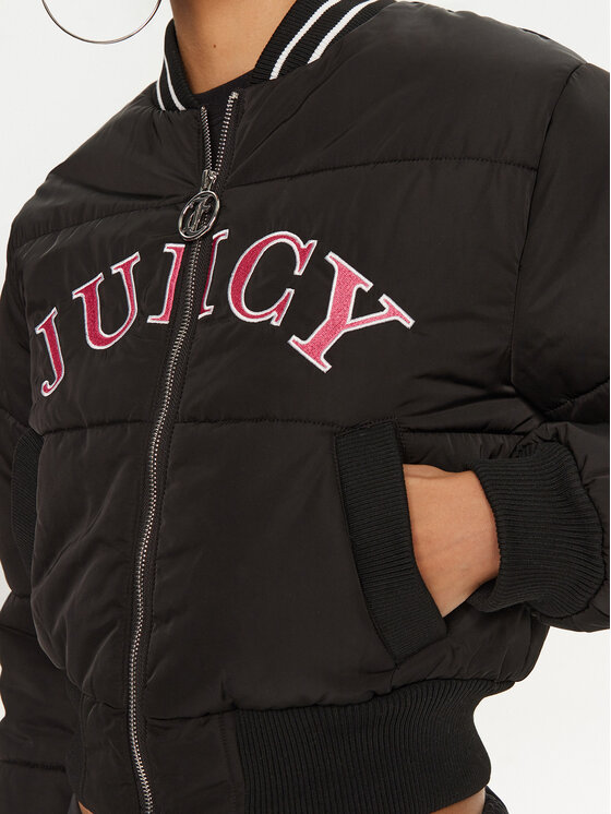 Juicy Couture Juicy Couture Kurtka bomber Kelsey JCOIJ224557 Czarny Regular Fit