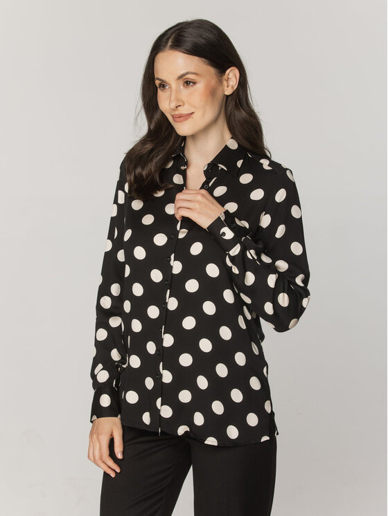 Willsoor Willsoor Koszula 61310 Czarny Oversize