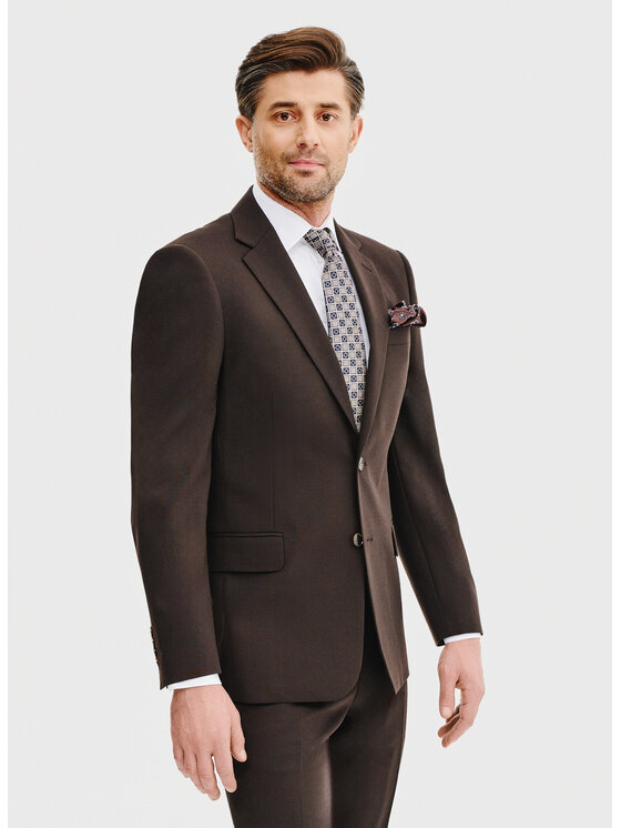 Pako Lorente Pako Lorente Marynarka P25SF-3G-004 Brązowy Slim Fit