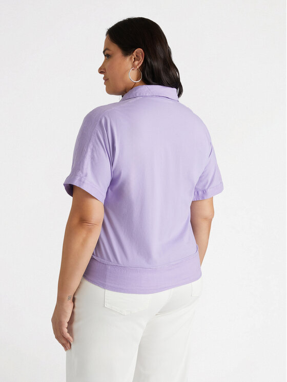 Fiorella Rubino Fiorella Rubino Koszula 5092L000149N009 Fioletowy Boxy Fit