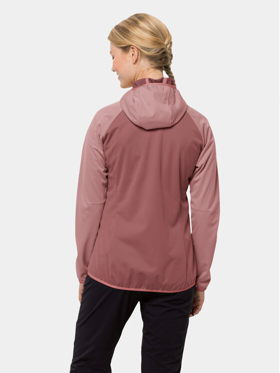 Jack Wolfskin Jack Wolfskin Softshell jakna Go Hike Softshell 1306862 Tamnocrvena Regular Fit