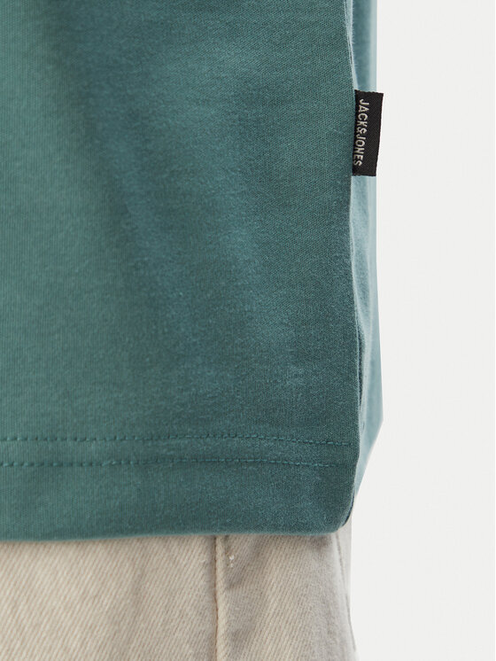 Jack & Jones Jack & Jones Tričko Blaowen Ss 12292397 Zelená Regular Fit
