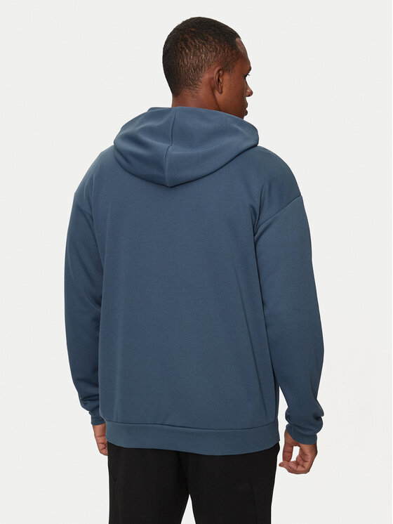 Reebok Reebok Majica dugih rukava Strength Hoodie 100070154 Tamnoplava Regular Fit