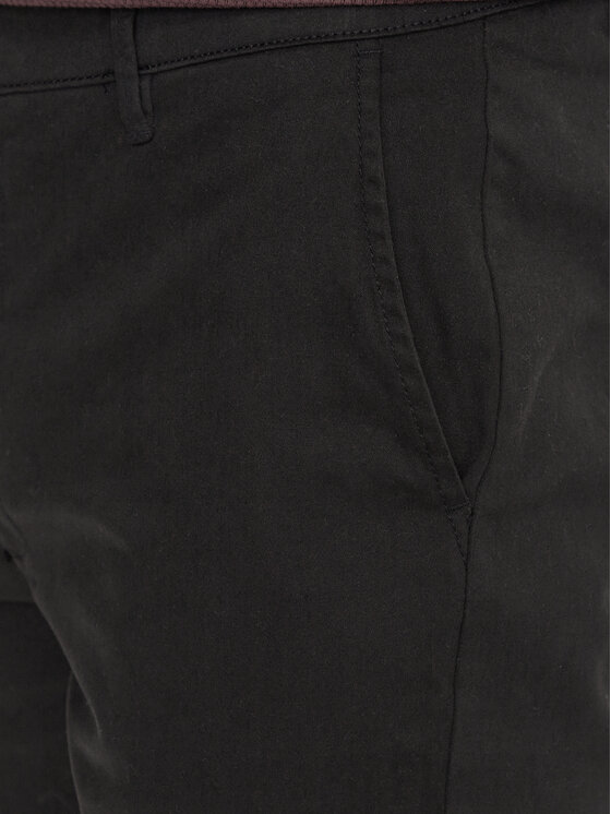 Solid Solid Pantalon scurți din material 21200395 Negru Regular Fit
