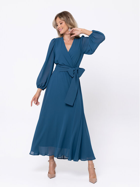 LIDIA KALITA LIDIA KALITA Sukienka wieczorowa Sydney Niebieski Long Fit