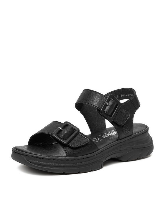 Rieker Rieker Sandali 66680-00 Nero