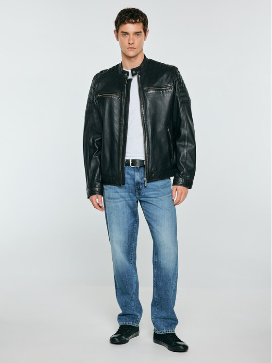 BIG STAR BIG STAR Kurtka jeansowa HIDEO Czarny Basic Fit