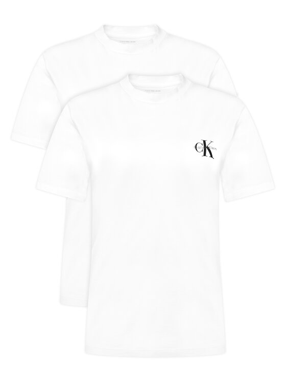 Calvin Klein Jeans Set de tricouri LV047C905G Alb Regular Fit
