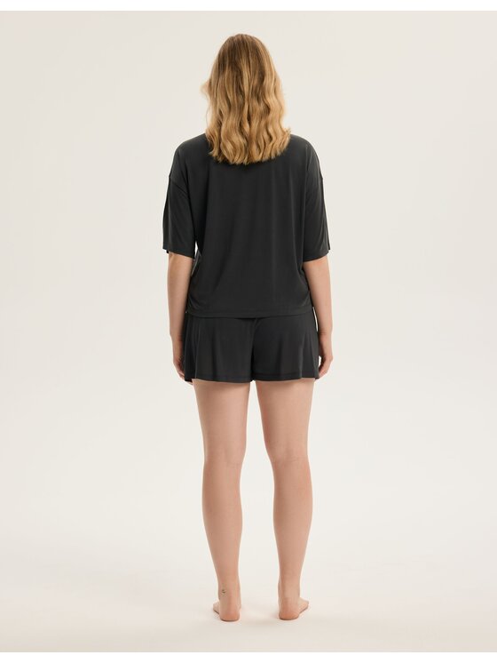 Esotiq Esotiq Bluzka 43916 Szary Regular Fit