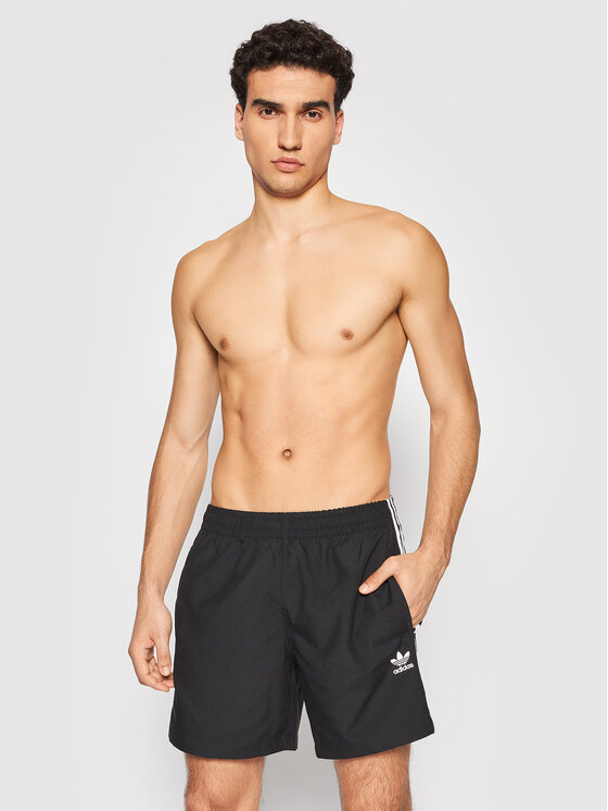 adidas adidas Σορτς κολύμβησης adicolor Classics 3-Stripes H06701 Μαύρο Regular Fit