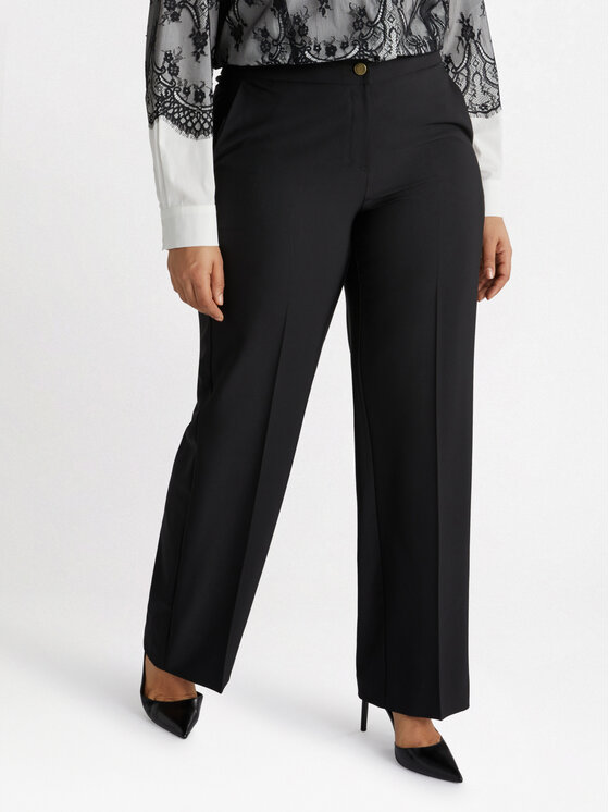 Fiorella Rubino Fiorella Rubino Pantaloni di tessuto P116T004805N033 Nero Regular Fit