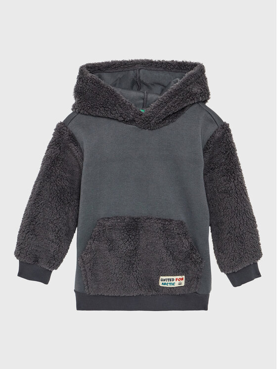 United Colors Of Benetton Bluză 34NEG501K Gri Regular Fit