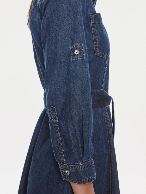 Marella Marella Φόρεμα τζιν Alarico 2413221044 Σκούρο μπλε Regular Fit