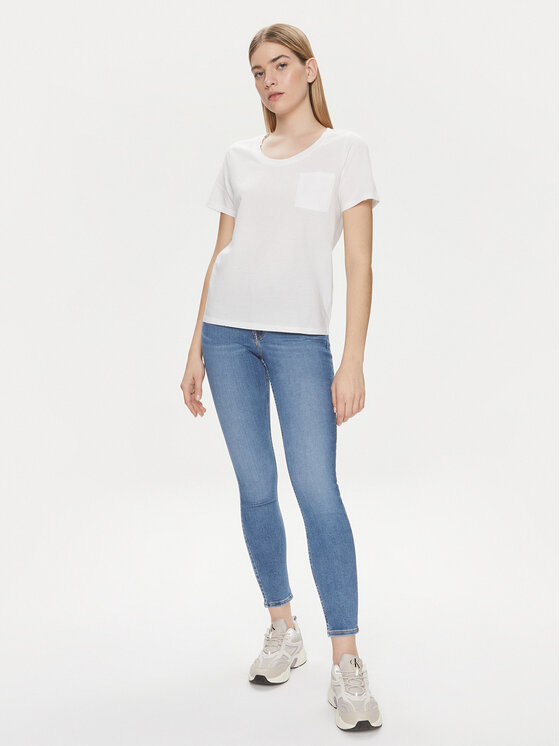 United Colors Of Benetton United Colors Of Benetton T-Shirt 3J5CD106R Biały Regular Fit