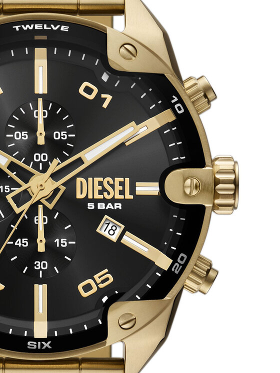 Diesel Diesel Laikrodis Spiked DZ4678 Auksinė
