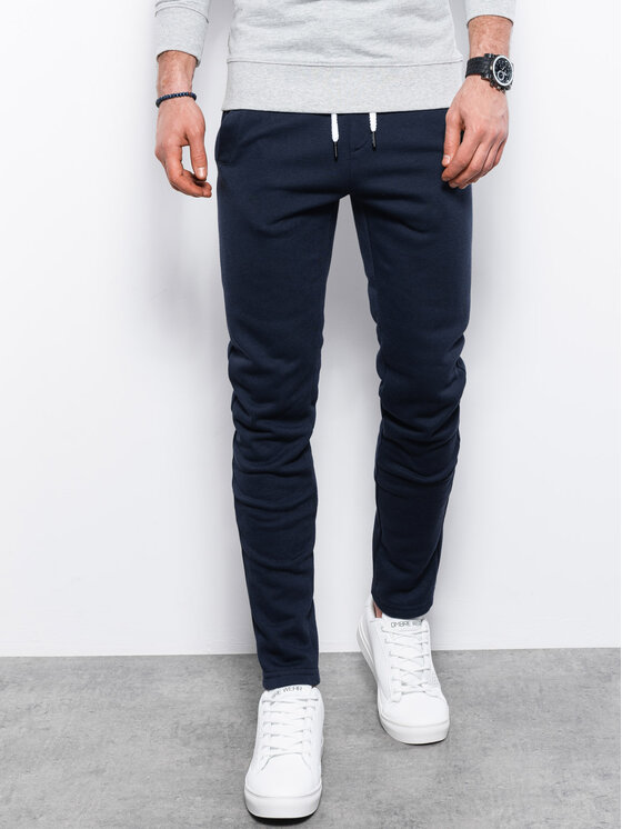 Ombre Ombre Spodnie dresowe Z38 Czerwony Regular Fit