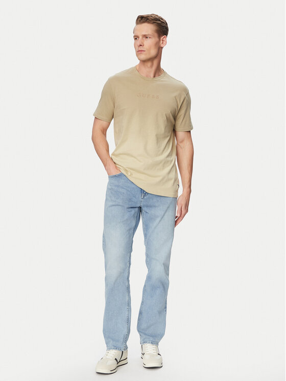 Guess Guess Jeansy M6GA31 D0779 Niebieski jasny Straight Fit