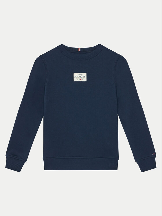 Tommy Hilfiger Mikina KB0KB09315 Tmavomodrá Regular Fit
