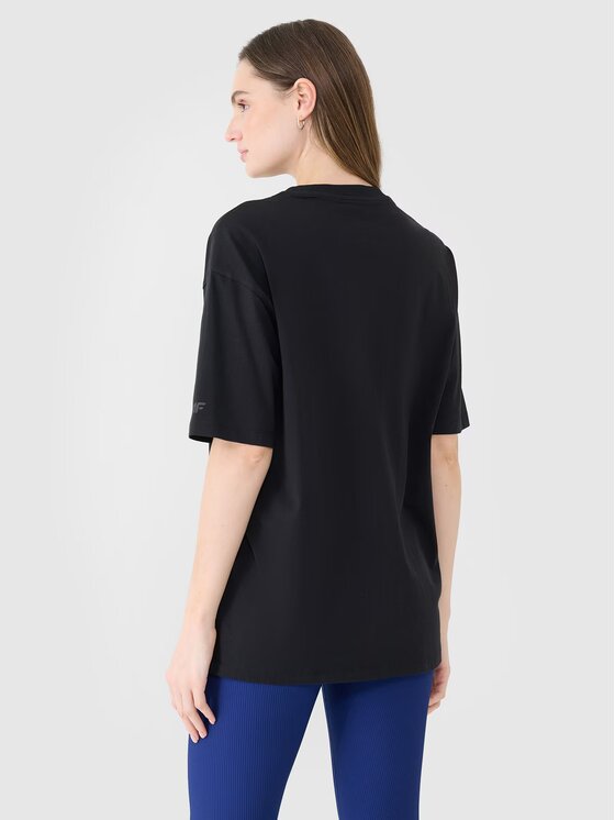 4F 4F T-Shirt 4FRSS25TTSHF2694-20S Czarny Oversize