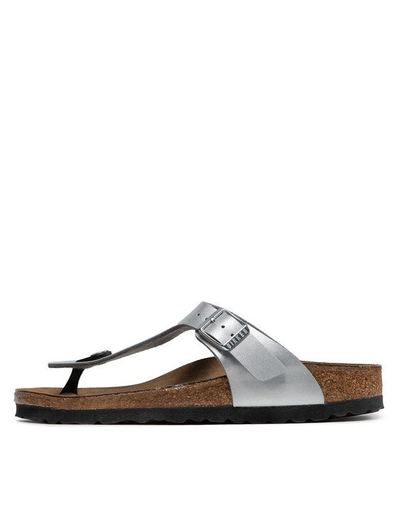 Birkenstock Birkenstock Japonki Gizeh Bs 0043853 Srebrny