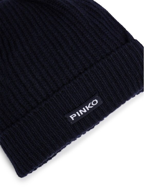 PINKO Pinko Čiapka Lambkin Cuffia AI 24-25 BLK01 104489 A1CH Tmavomodrá