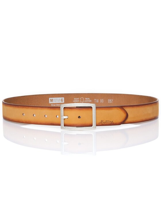 Mustang Mustang Pasek Męski BELT Brązowy