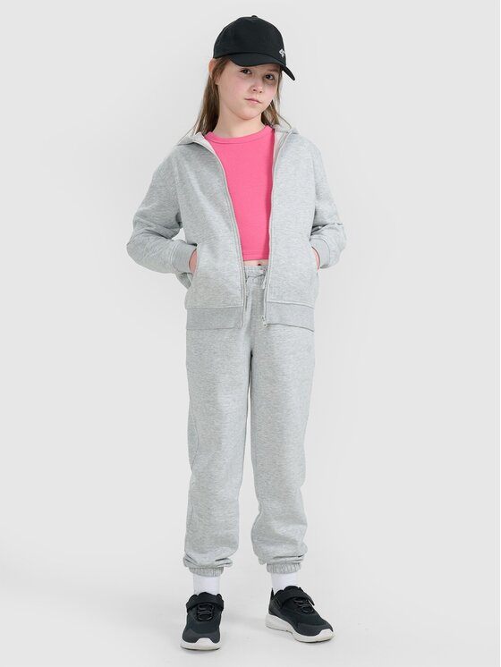 4F 4F Bluza 4FJWMM00TSWSF1861-25M Szary Regular Fit