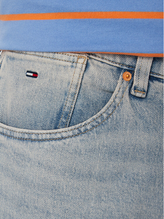 Tommy Jeans Tommy Jeans Kratke traperice Ronnie DM0DM22978 Svijetlo plava Slim Fit