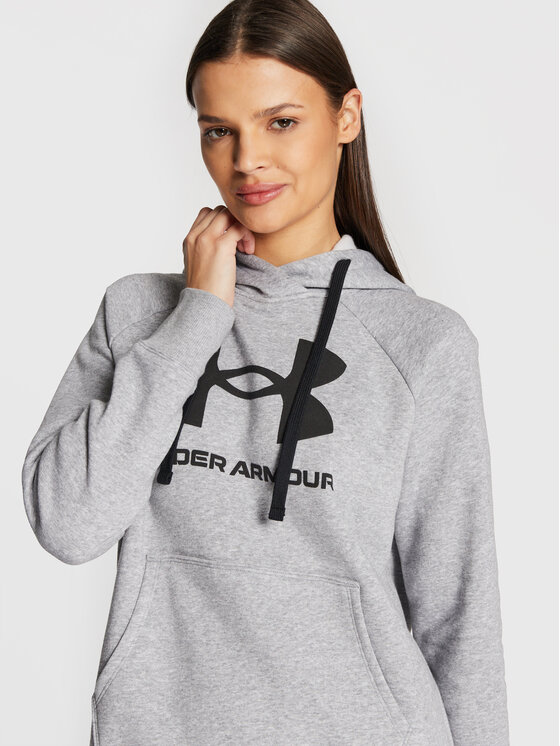 Under Armour Under Armour Bluza Ua Rival Fleece Logo 1356318 Szary Loose Fit