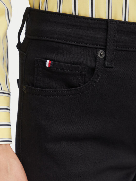Tommy Hilfiger Tommy Hilfiger Τζιν Luna WW0WW52186 Μαύρο Flare Fit