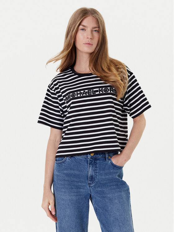 MICHAEL Michael Kors MICHAEL Michael Kors T-Shirt MT551R9HM7 Černá Relaxed Fit